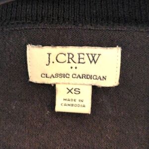 J Crew Classic. Cardigan.  XS. 100% cotton. Excellent condition Pure Black